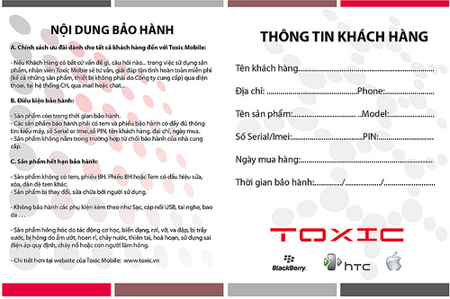 In phiếu bảo hành